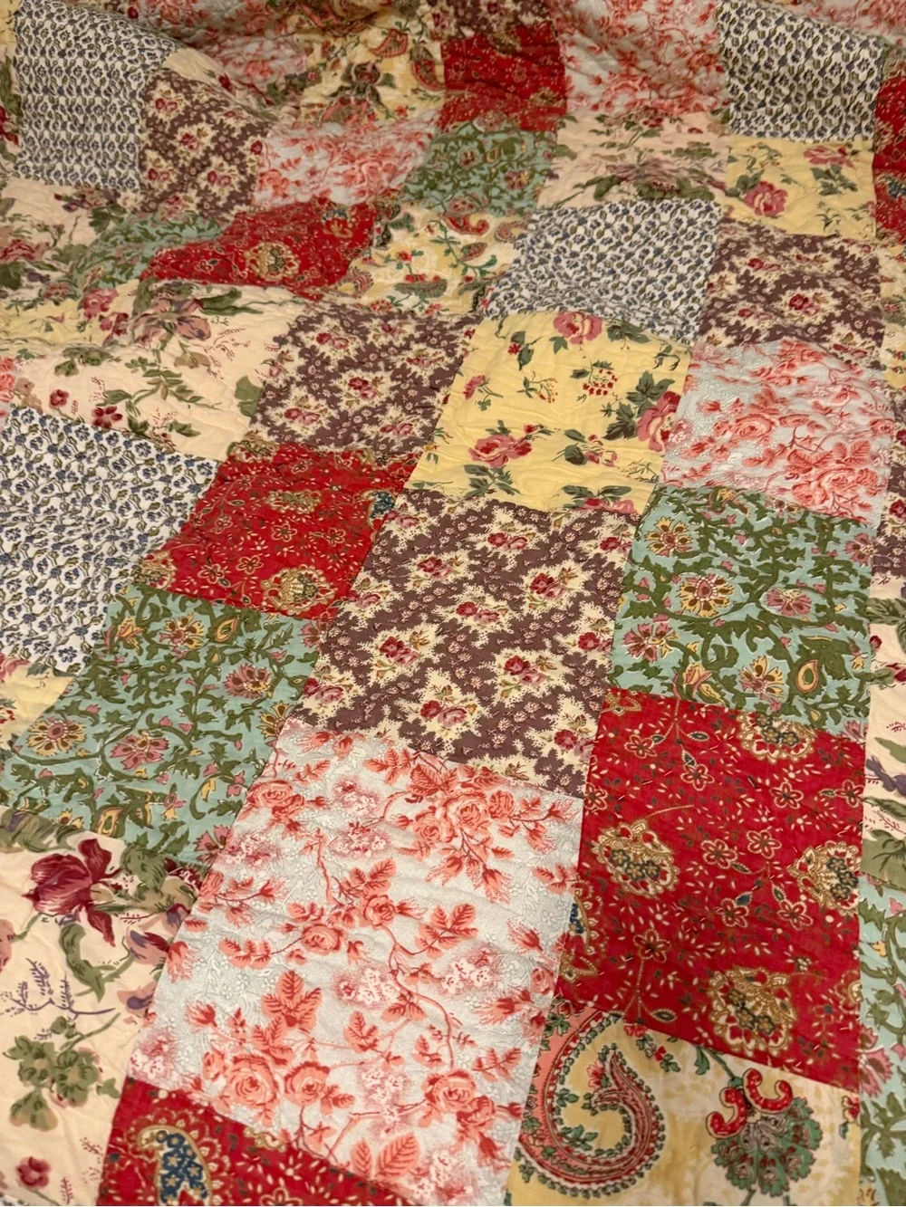 Pottery Barn colorful patchwork